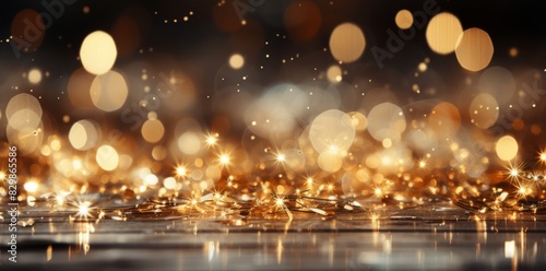 Gold and silver sequins on ...