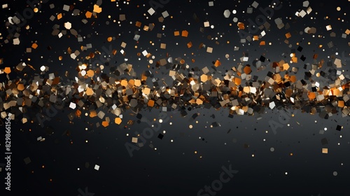 Gold and silver sequins on ...