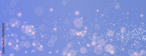 Christmas background. Powder PNG. Magic shining gold dust. Fine, shiny dust bokeh particles fall off slightly. Fantastic shimmer effect.
