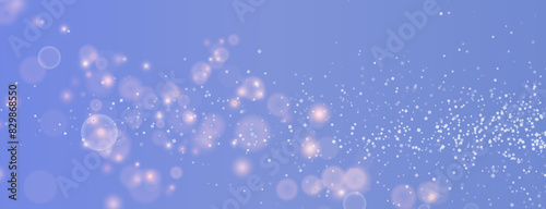 Christmas background. Powder PNG. Magic shining gold dust. Fine, shiny dust bokeh particles fall off slightly. Fantastic shimmer effect.