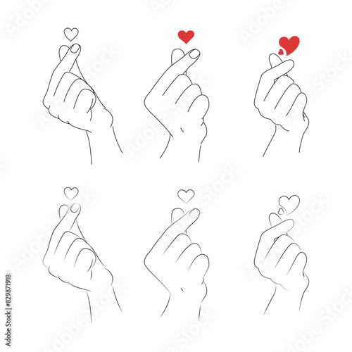 heart emoticon, hand showing heart, fingers showing heart, korean popular heart, k pop heart, heart hand gesture 