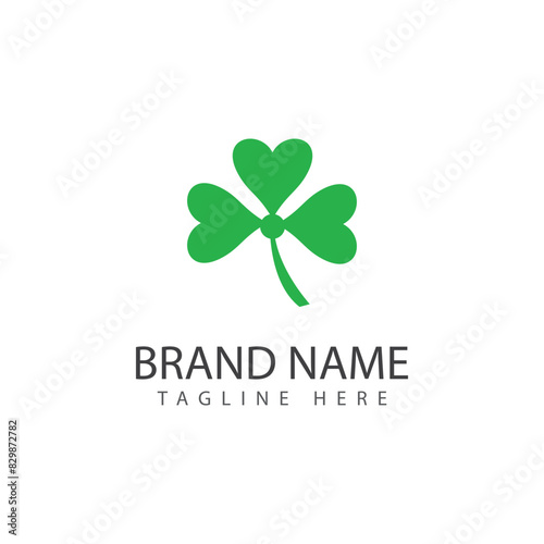Clover logo vector template nature and symbol