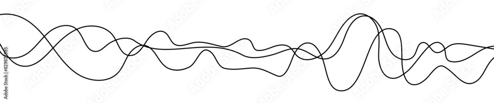 Thin curved wavy lines Thin curved wavy lines
