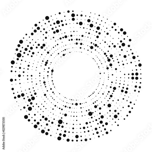 Circle halftone dotted background