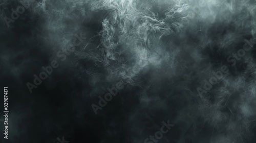 Smoky Mist A dark  smoky background with wisps of mist and fog  ai generated