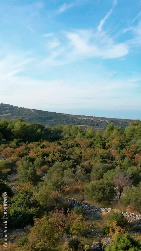 Aerial view of beautiful Croatia landscape Aerial view of beautiful Croatia landscape