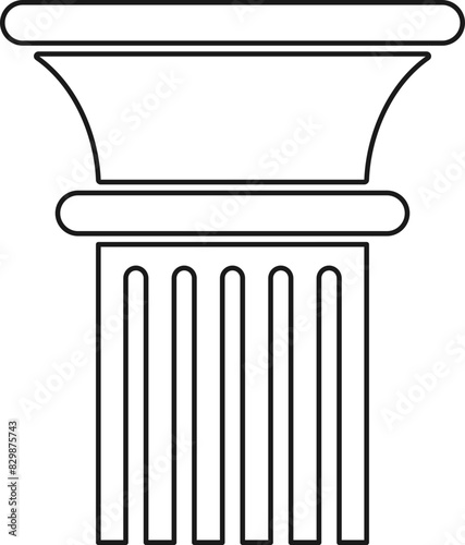 Ancient Columns Statue Element