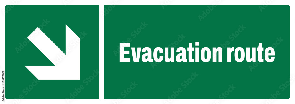 ISO emergency and first aid safety signs_evacuation route-73 landscape size 1/2 a4,a3,a2,a1 ISO emergency and first aid safety signs_evacuation route-73 landscape size 1/2 a4,a3,a2,a1
