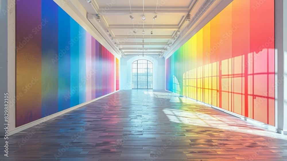 LGBTQA+ , LGBT : A rainbow-themed art installation in a modern gallery space. High quality. Photorealism. Hyperrealism. canon EOS K5. 85mm LGBTQA+ , LGBT : A rainbow-themed art installation in a modern gallery space. High quality. Photorealism. Hyperrealism. canon EOS K5. 85mm