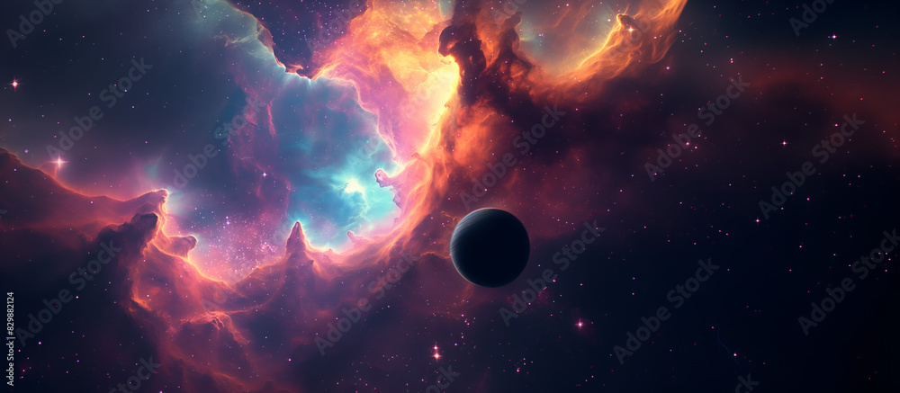 Nebula cloud, planet creation Nebula cloud, planet creation