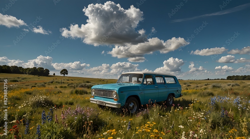 Transport readers to a field of wildflowers swaying gently in the breeze beneath a vast, azure sky ai_generated Transport readers to a field of wildflowers swaying gently in the breeze beneath a vast, azure sky ai_generated