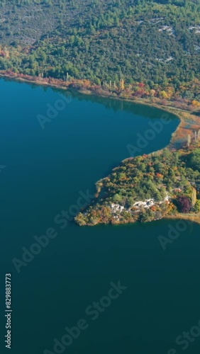 Aerial view of beautiful Croatia landscape