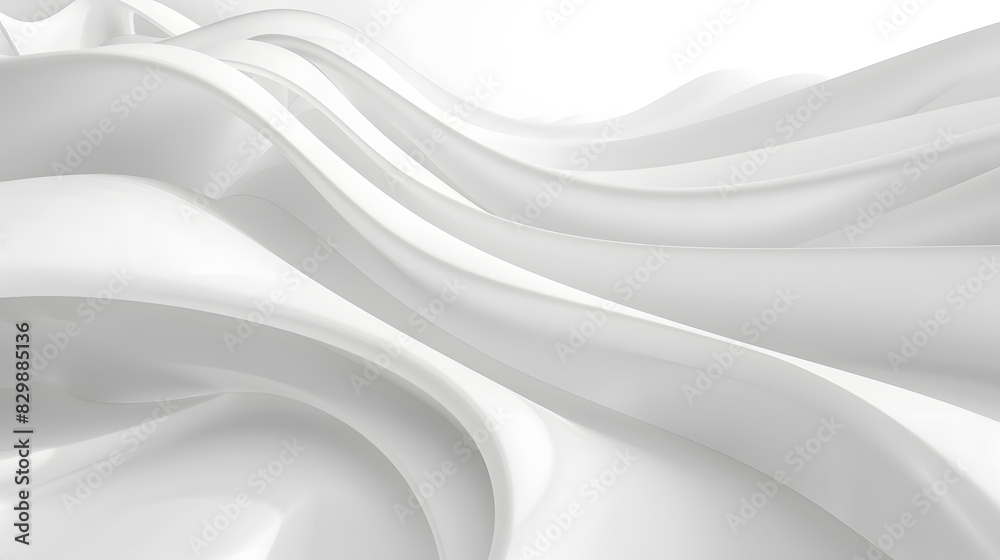 abstract white background. Generative AI.