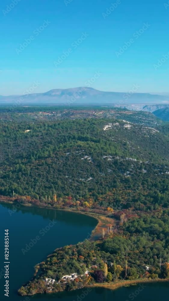 Aerial view of beautiful Croatia landscape