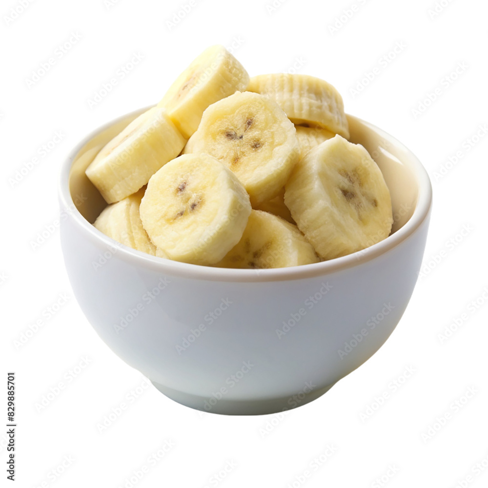 A bowl of bananas on transparent background A bowl of bananas on transparent background