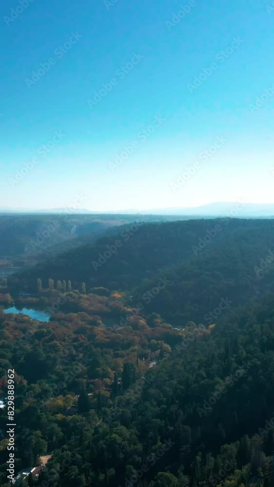 Aerial view of beautiful Croatia landscape Aerial view of beautiful Croatia landscape