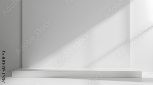 Wallpaper Mural Blank white gradient background. Generative AI. Torontodigital.ca