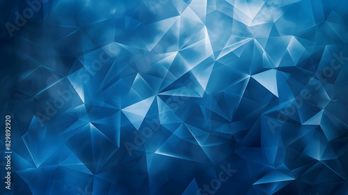blue color geometric background background. Generative AI.