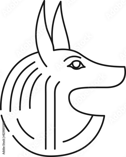 Egyptian Line Icon Element