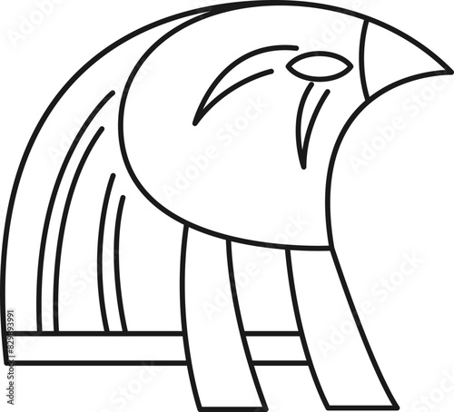 Egyptian Line Icon Element
