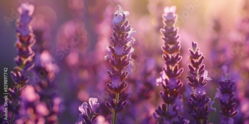 Close-up of lavender flowers in the field