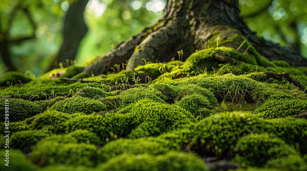 Tree Growth Covered in Moss Tree Growth Covered in Moss