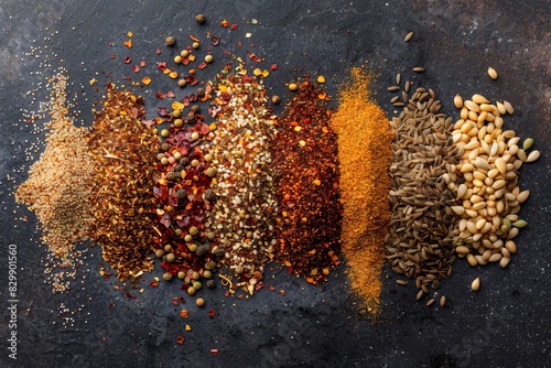 knollig image of different spices, stock photo image