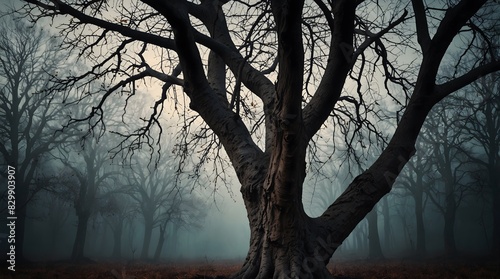 Natural Tree Branches in Photorealistic View photo