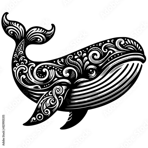 Sea Animals Ornate SVG, Seahorse Ornate SVG, Jellyfish SVG, Whale Ornate SVG, Dolphin Ornate SVG, Sea animals Silhouette, Art Print, Design, Decor, SVG, JPG, PNG, Clipart