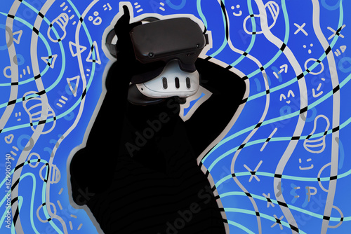 VR Headset Gaming Time Dynamic Background