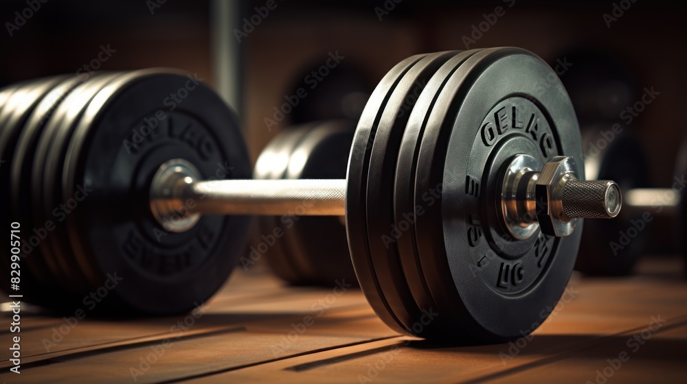 Closeup image of a fitness equipment in gym Closeup image of a fitness equipment in gym