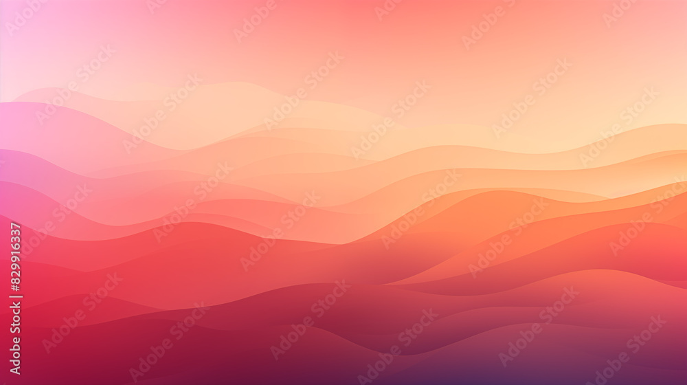 Warm Sunset Gradient Waves