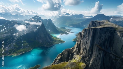 majestic heights of the norwegian plateau unveiled aweinspiring landscape photography photo