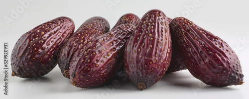 Salak fruit with its unique reddishbrown skin, isolated on white background, perfect for exotic fruit showcases, clean and detailed, ample space for text photo