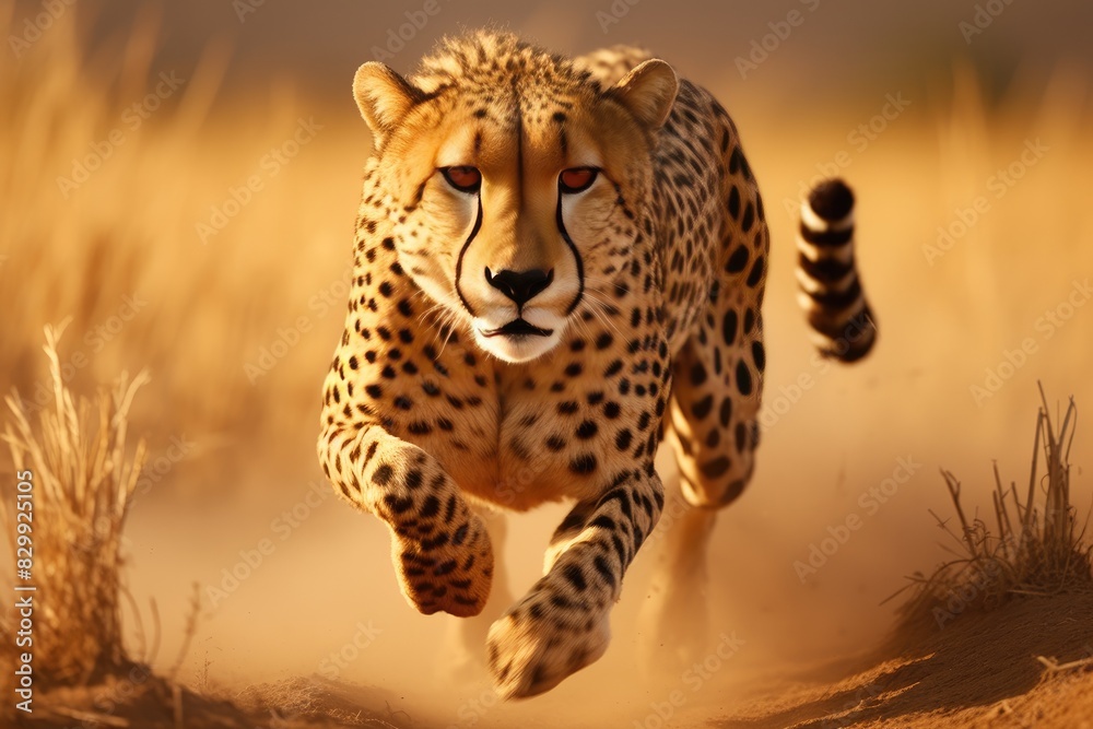 a cheetah running in the wild, A sleek and agile cheetah sprinting across the savannah a cheetah running in the wild, A sleek and agile cheetah sprinting across the savannah