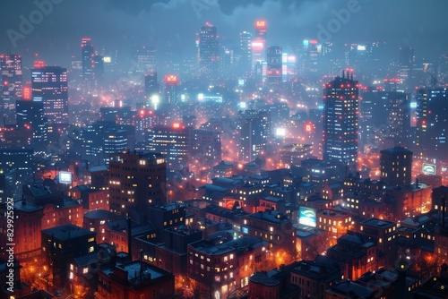 Wallpaper Mural City at night Torontodigital.ca