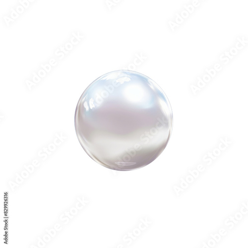 A white egg shaped object with a shiny surface