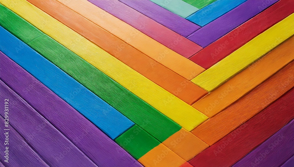Obraz premium background texture of symmetrically arranged squares painted in the colors of the LGBT flag