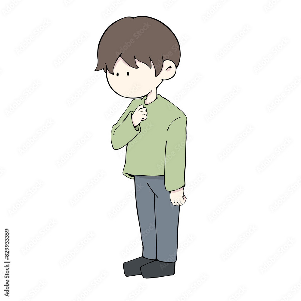 覚悟を決めた男性 覚悟を決めた男性