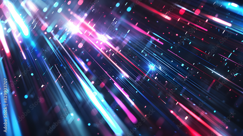 futuristic technology lines background with light effect. Generative AI. futuristic technology lines background with light effect. Generative AI.