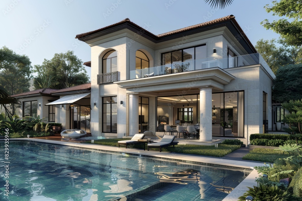 Luxury Spanish Villa with Pool and Lush Garden Luxury Spanish Villa with Pool and Lush Garden