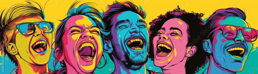 Joyful Moments: A Pop Art Celebration of Friendship Joyful Moments: A Pop Art Celebration of Friendship