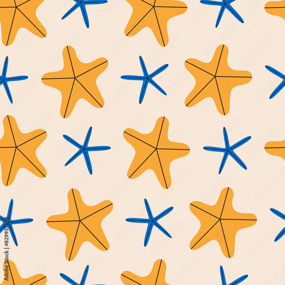 Seashells seamless pattern Seashells seamless pattern