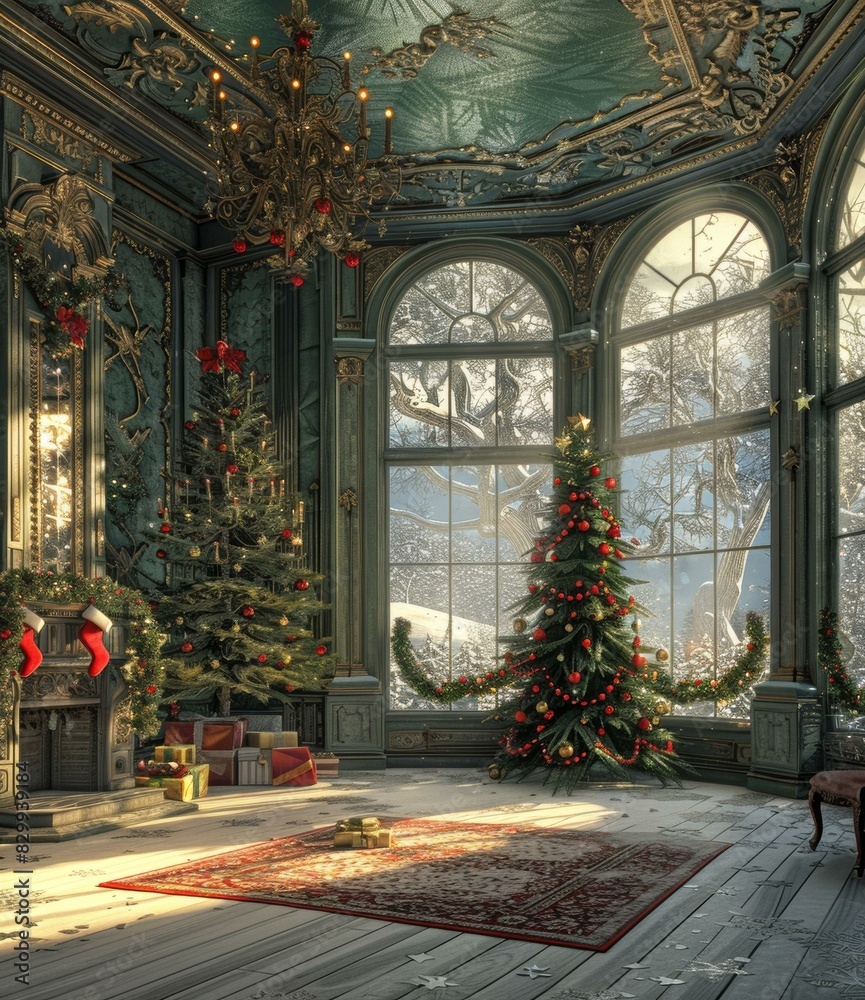 custom made wallpaper toronto digitalChristmas Morning in the Palace