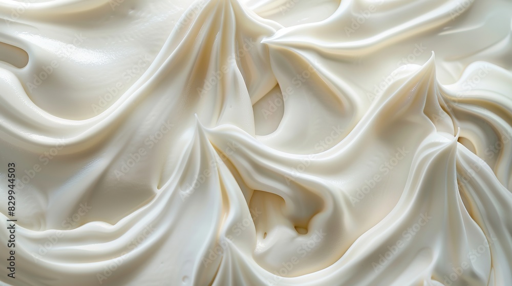 Fluidity of Commentary: Close-Up on Smooth White Cream Fluidity of Commentary: Close-Up on Smooth White Cream