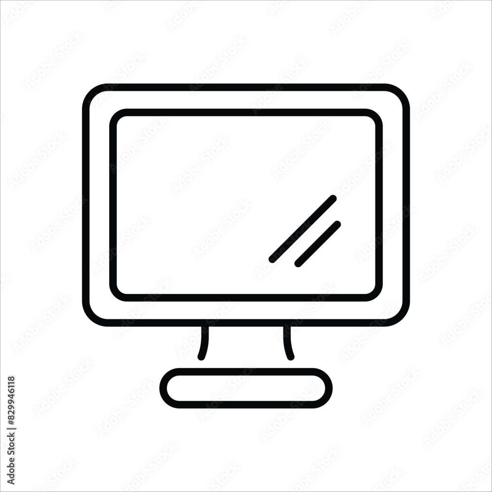 Computer vector icon Computer vector icon