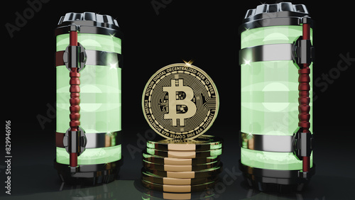 Uranio empobrecido con bitcoin photo