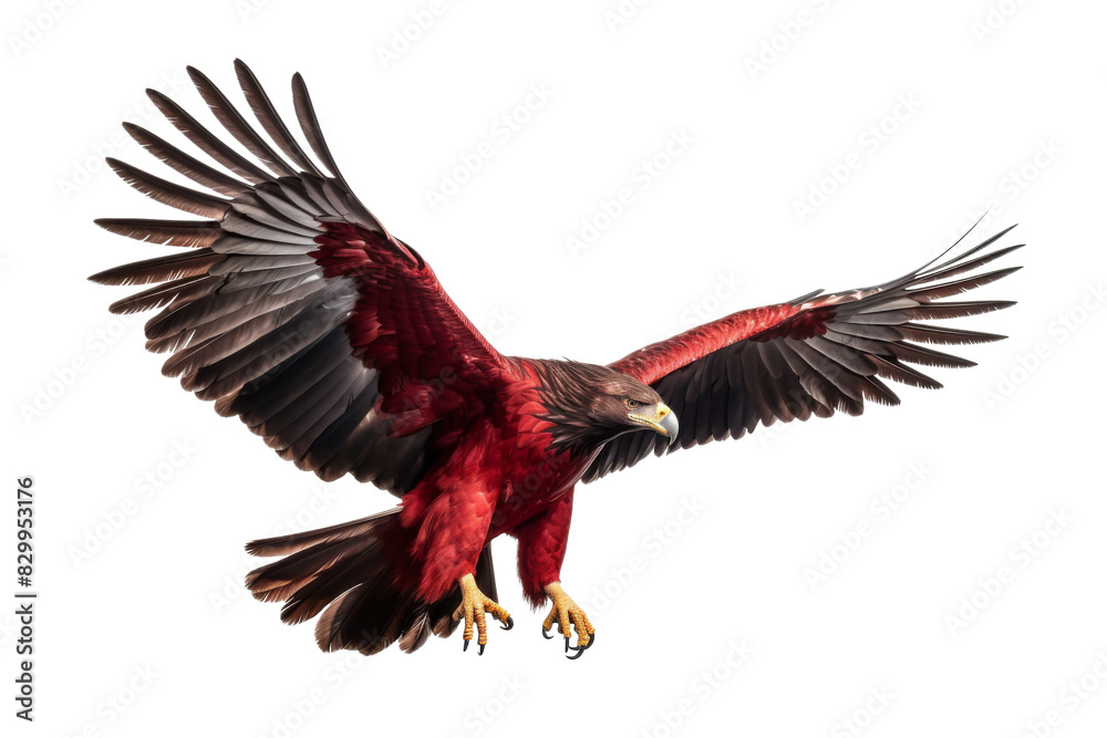 Fototapeta premium big eagle looking isolated on white