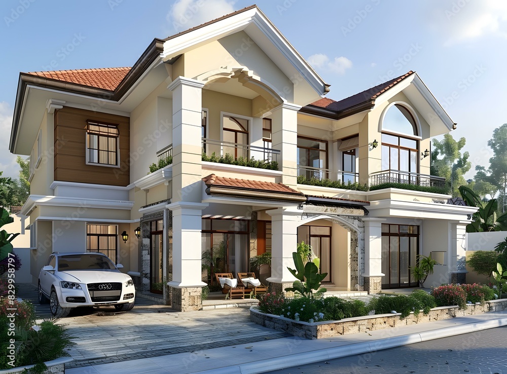 A modern style villa