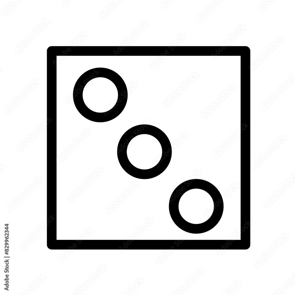 Dice Number Vector Illustration Dice Number Vector Illustration